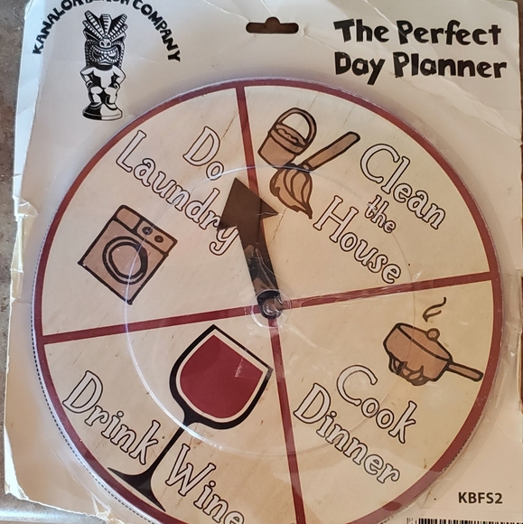 Drink Wine Day Planner Spinner Board - Picture 5 of 5